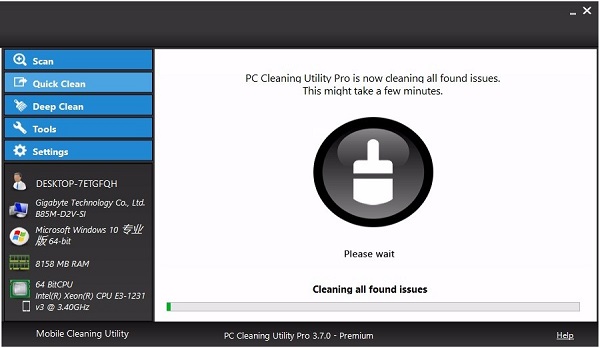 pc cleaning utility