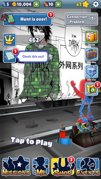 地铁跑酷黑白牛津版