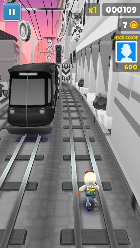 地铁跑酷黑白情人节版