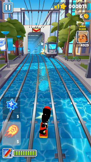 地铁跑酷蓝色金币定制版