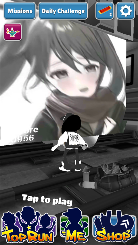 地铁跑酷灰色版