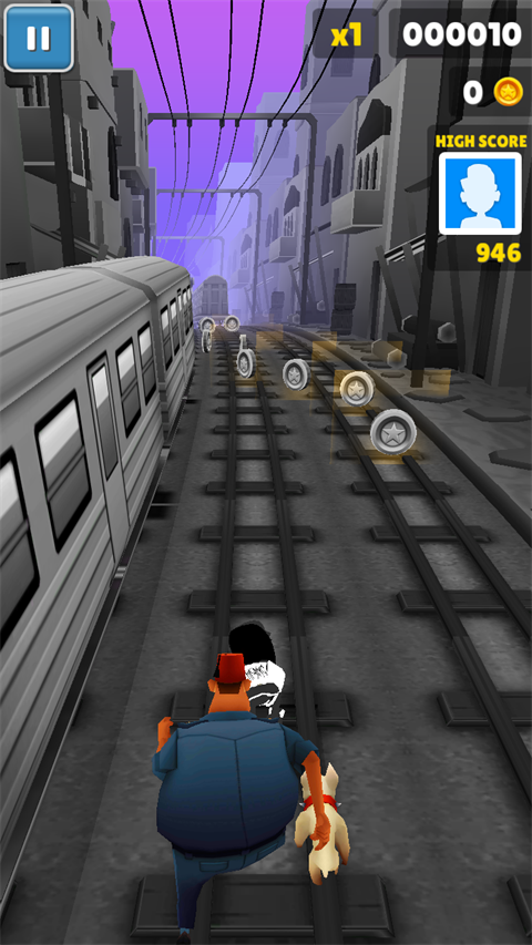 地铁跑酷灰色版