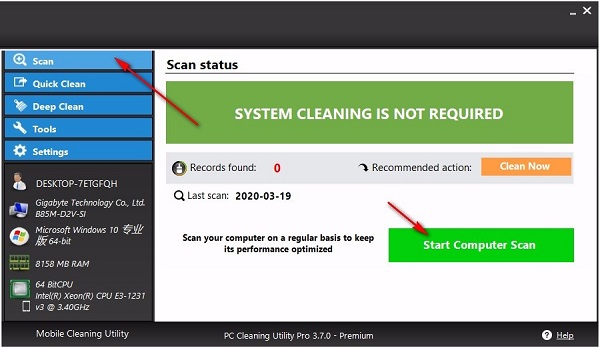 pc cleaning utility