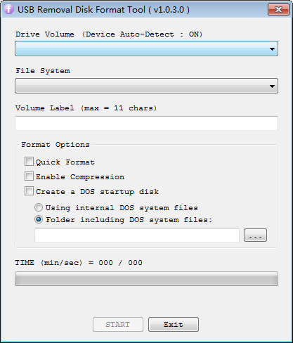 USB Removal Disk Format Tool