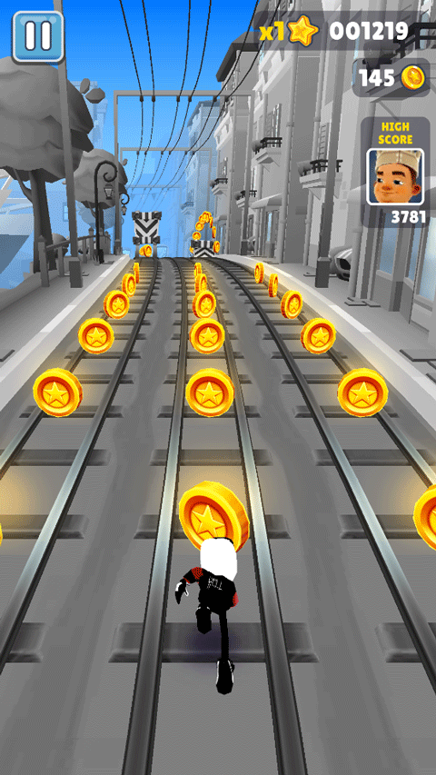 地铁跑酷黑白摩纳哥