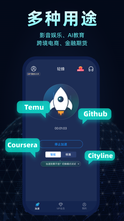 轻蜂加速器永久免费版