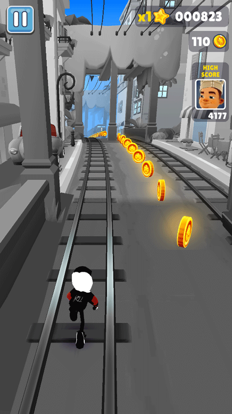 地铁跑酷黑白摩纳哥