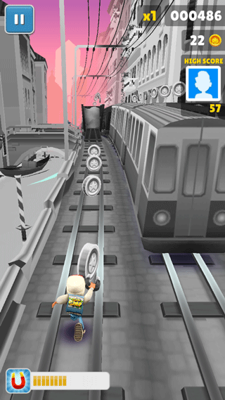 地铁跑酷黑白情人节版