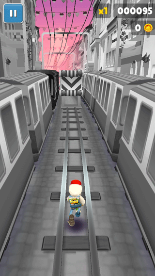 地铁跑酷黑白情人节版