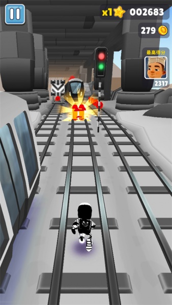 地铁跑酷超级黑白开罗版