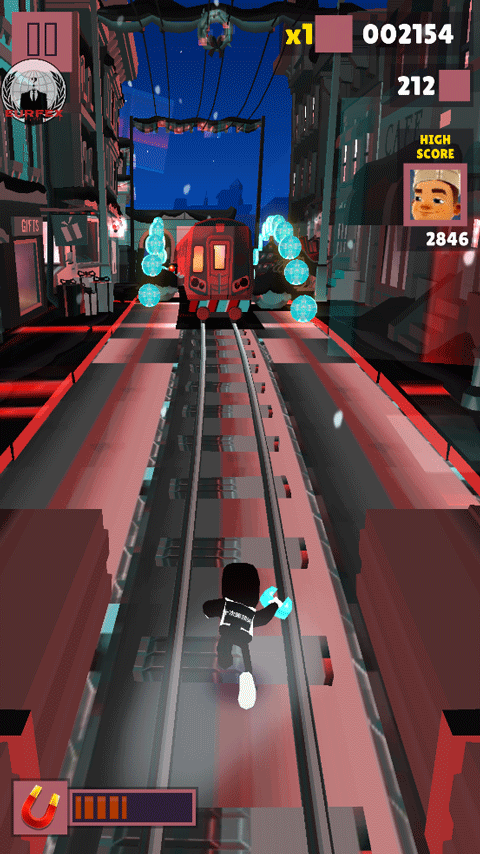地铁跑酷暗红双旦版