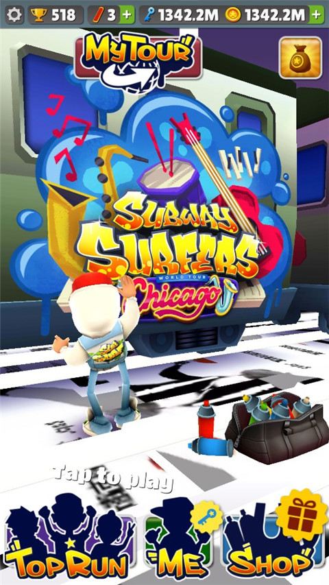 地铁跑酷蔡徐坤金币魔改版