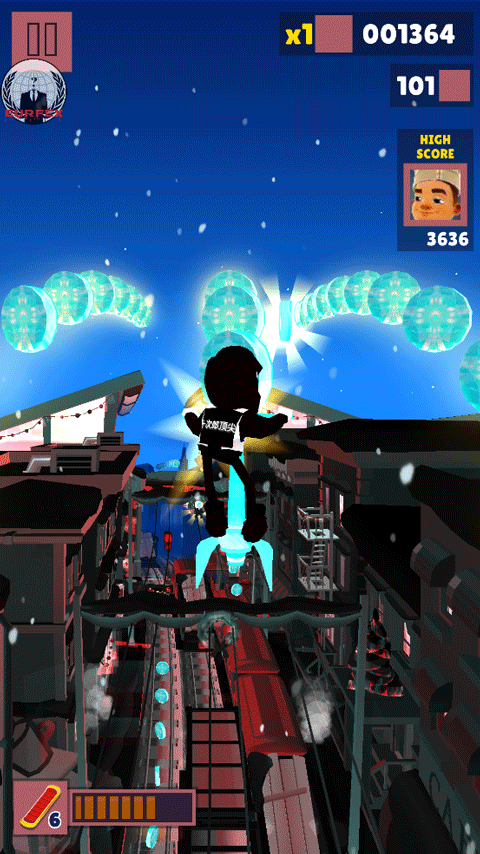 地铁跑酷暗红双旦版