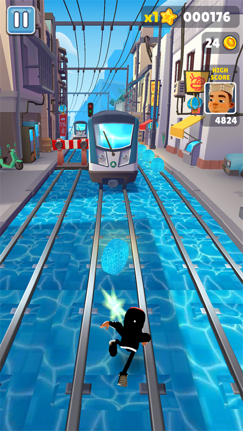 地铁跑酷蓝色金币定制版