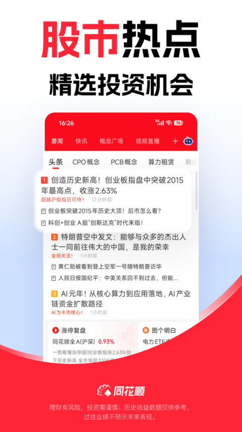 同花顺手机炒股app