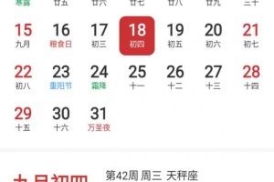 桔子万年历app