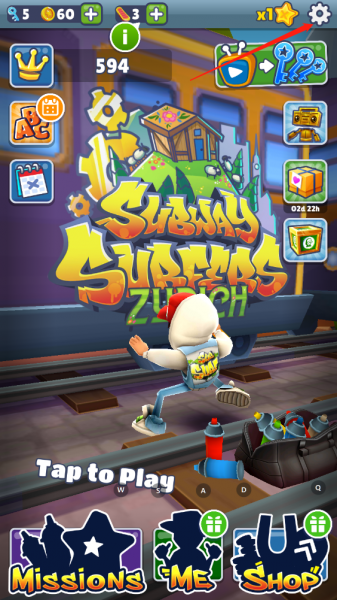 地铁跑酷苏黎世版