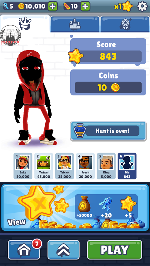 地铁跑酷神链红杰版