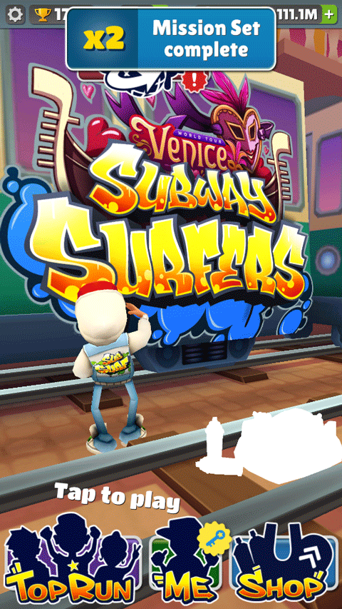 地铁跑酷透明金币版