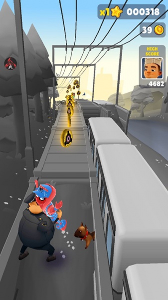 地铁跑酷黑白牛津版