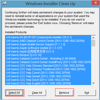 Windows Installer Clean UP