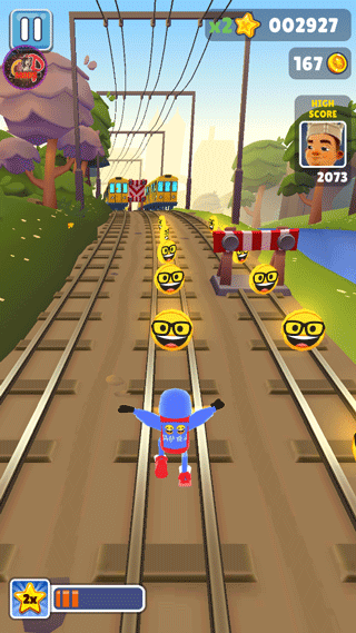 地铁跑酷笑脸金币版