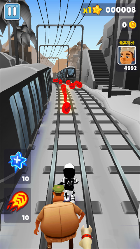 地铁跑酷超级黑白开罗版