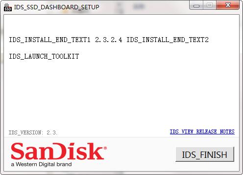 Sandisk SSD Dashboard