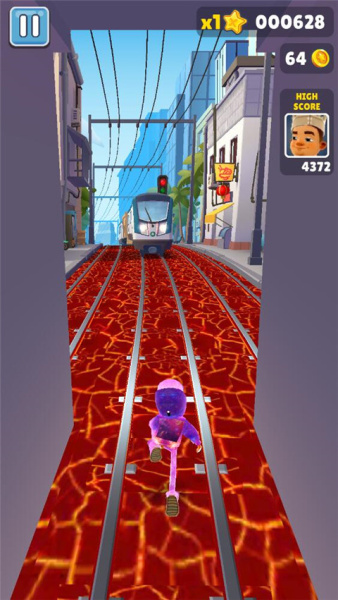 地铁跑酷岩浆版