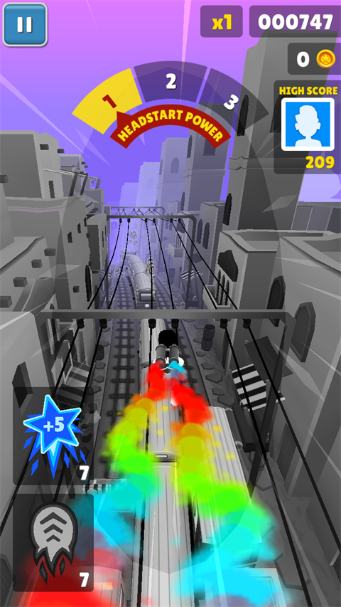 地铁跑酷灰色版