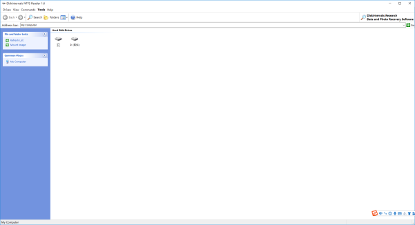 diskinternals ntfs reader