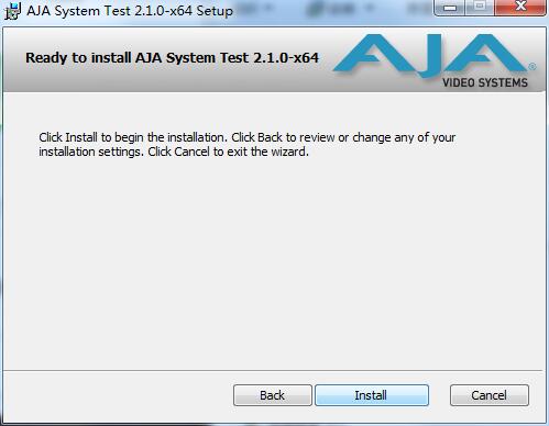AJA System Test