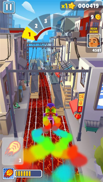 地铁跑酷岩浆版