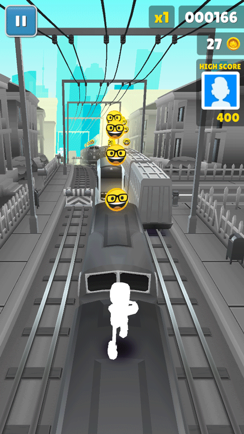 地铁跑酷黑白休斯顿版