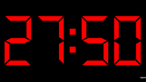 全屏幕倒计时秒表