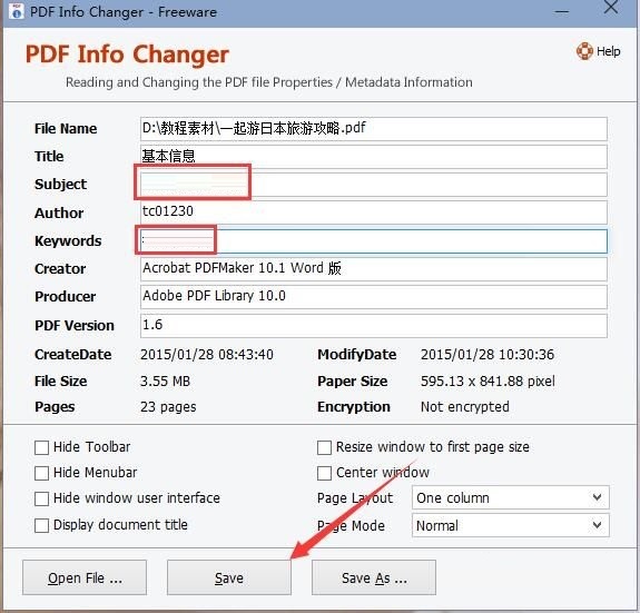 adept pdf info changer