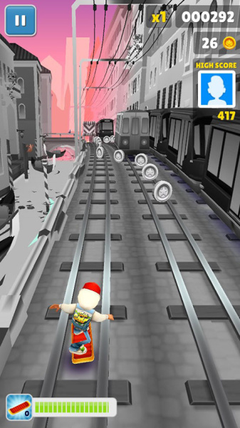 地铁跑酷黑白情人节版