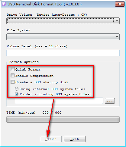 USB Removal Disk Format Tool