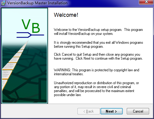 versionbackup master