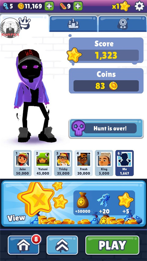 地铁跑酷zfdtig雾绕定制专属版