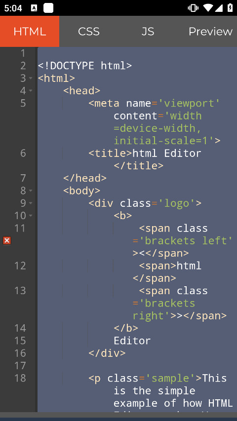html editor编辑器手机版