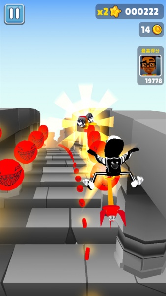 地铁跑酷超级黑白开罗版