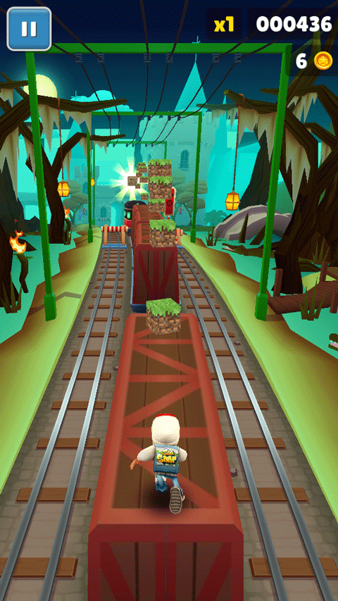 地铁跑酷荔枝定制草方块版