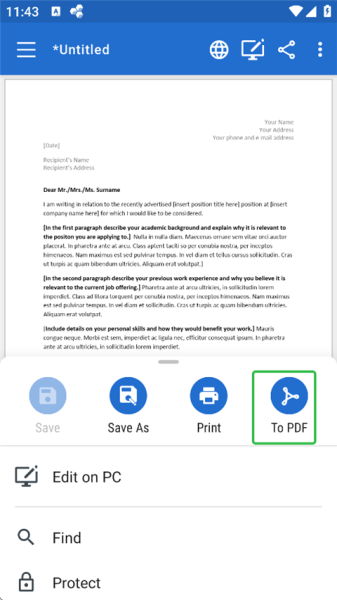 OfficeSuite手机版